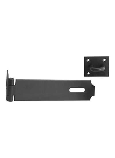 ABBASALI HASP AND STAPLE BLACK HEAVY DUTY FOR DOOR AND WINDOW (4 INCH)-1