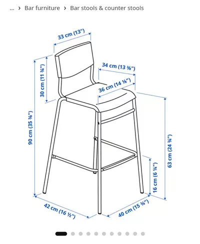 IKEA STIG bar stool x2-1