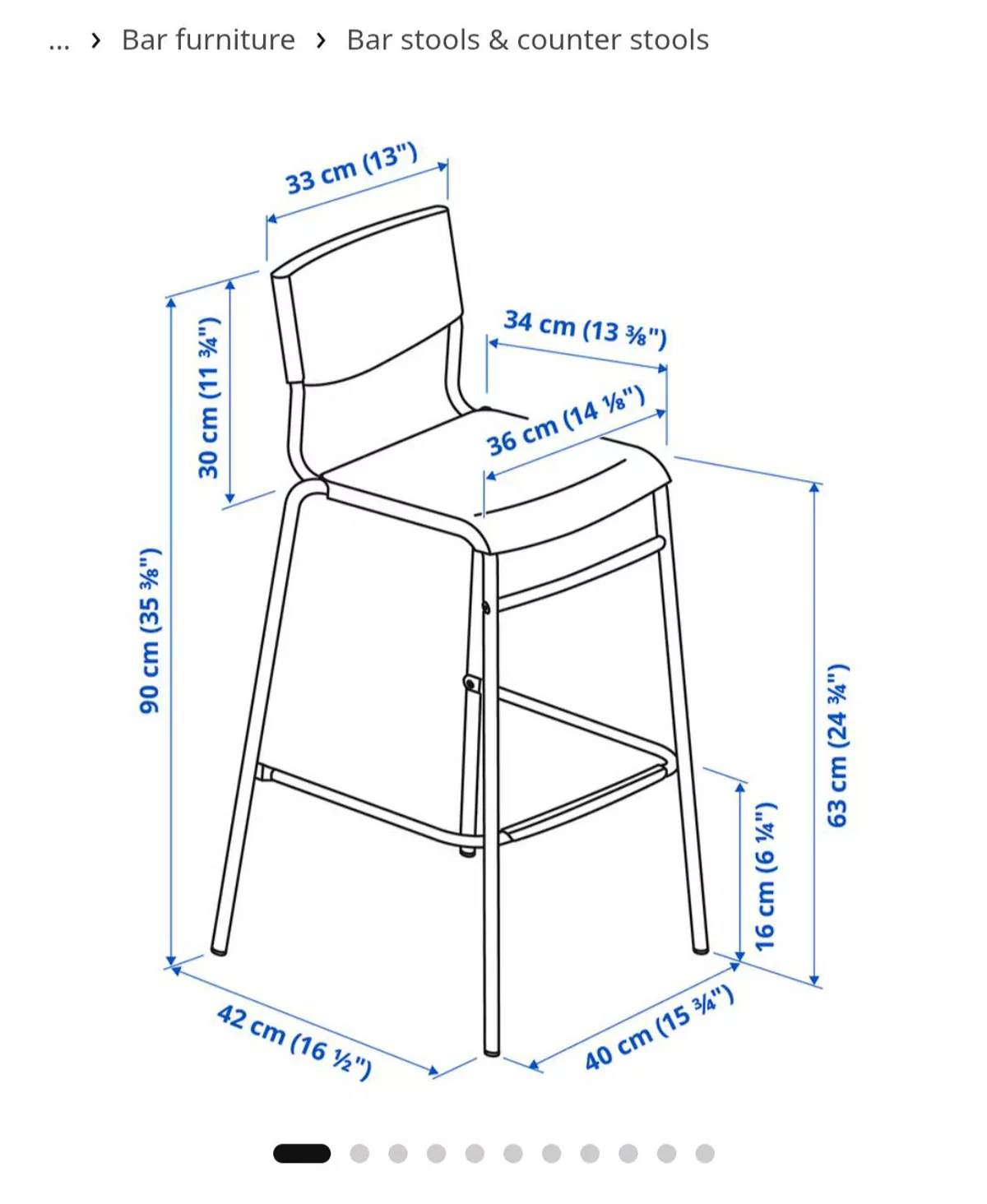 IKEA STIG bar stool x2-1-1