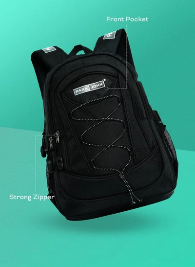 PARAJOHN Classic Students School Backpack Black-3