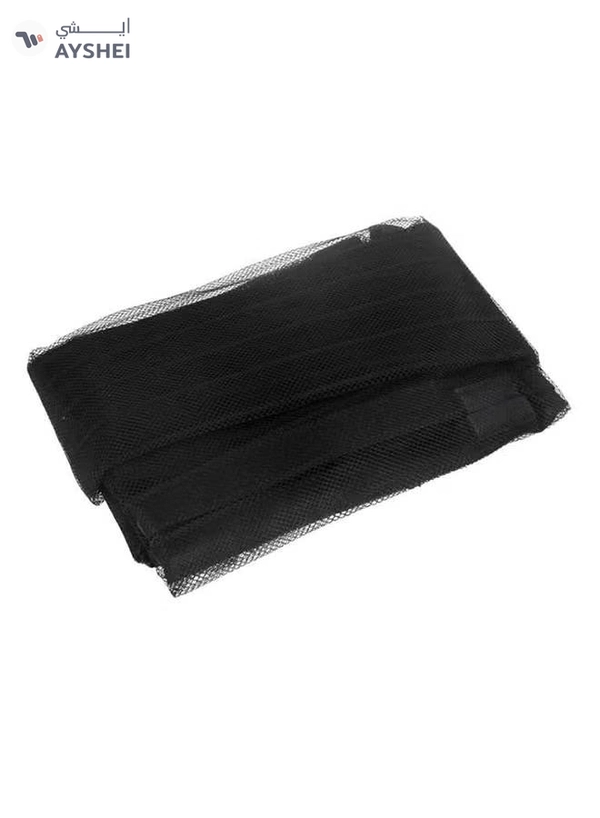 Magnetic Mesh Curtain Black