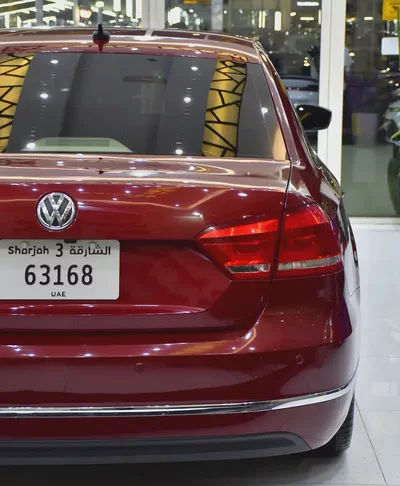 EXCELLENT DEAL for our Volkswagen Passat ( 2016 Model ) in Red Color GCC Specs-8