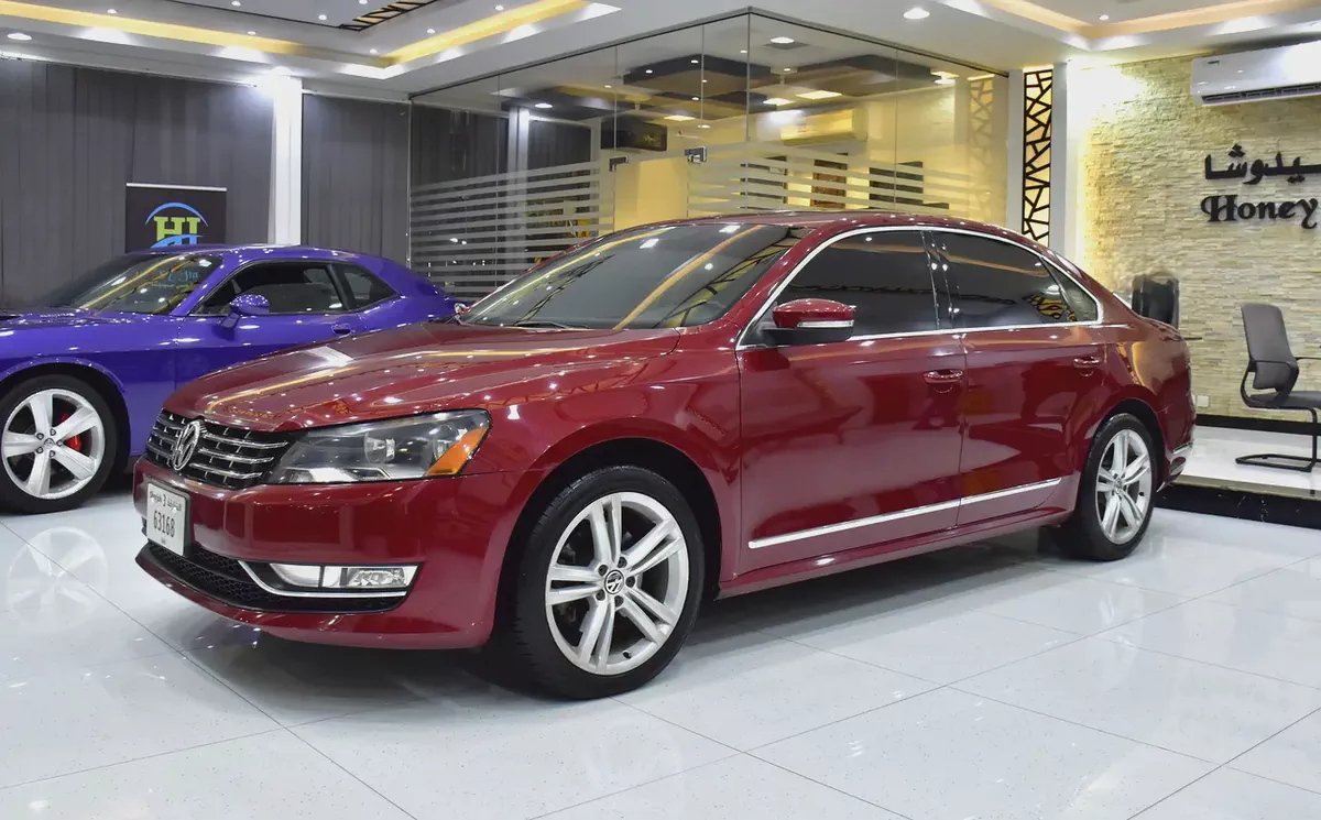 EXCELLENT DEAL for our Volkswagen Passat ( 2016 Model ) in Red Color GCC Specs-1-1