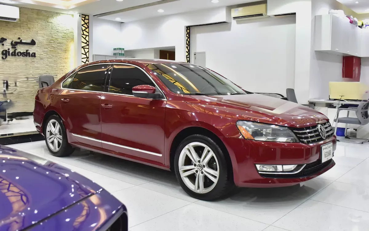 EXCELLENT DEAL for our Volkswagen Passat ( 2016 Model ) in Red Color GCC Specs-2-2