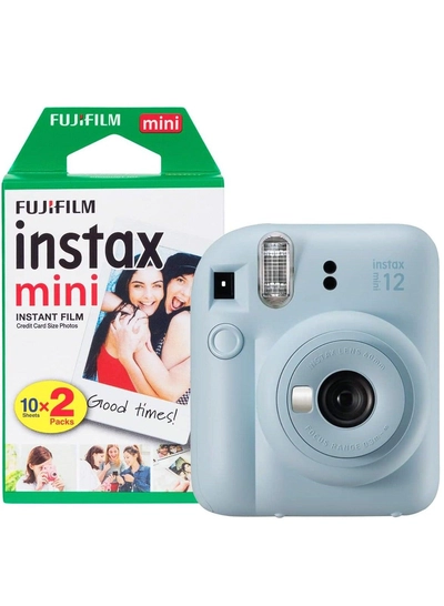 FUJIFILM instax Mini 12 Instant Camera with 20 Shot Film Pack - Pastel Blue-0