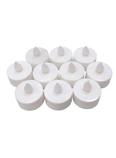 Yuwell 12-Pieces Flameless LED Tea Lights Candles Battery Operated, 200+Hour Fake Electric Candles Tea Lights For Votive, Anniversary, Wedding Centerpiece Table Decor Smokeless Candle Set-1