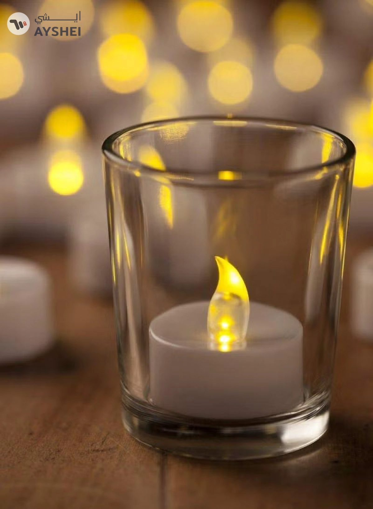Yuwell 12-Pieces Flameless LED Tea Lights Candles Battery Operated, 200+Hour Fake Electric Candles Tea Lights For Votive, Anniversary, Wedding Centerpiece Table Decor Smokeless Candle Set-3-3