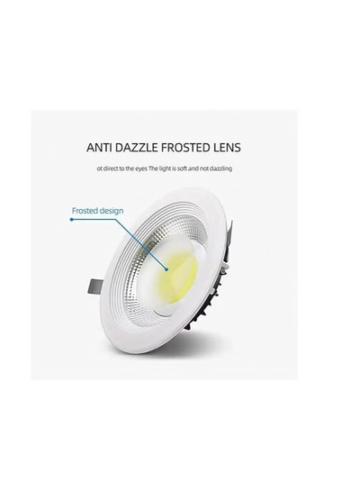 ESNCO LED Cob Downlight, 30 Watts, 8 inch, 6500K, Cool White,-1