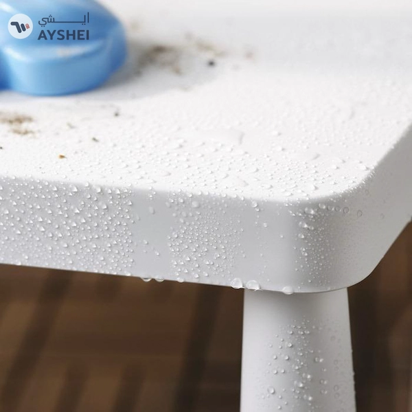 IKEA MAMMUT Children's Table, In/Outdoor, White, 77x55 cm