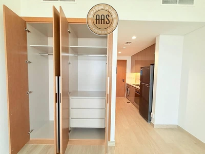 Chiller free brand new studio with kitchen appliances in Al furjan Dubai-14