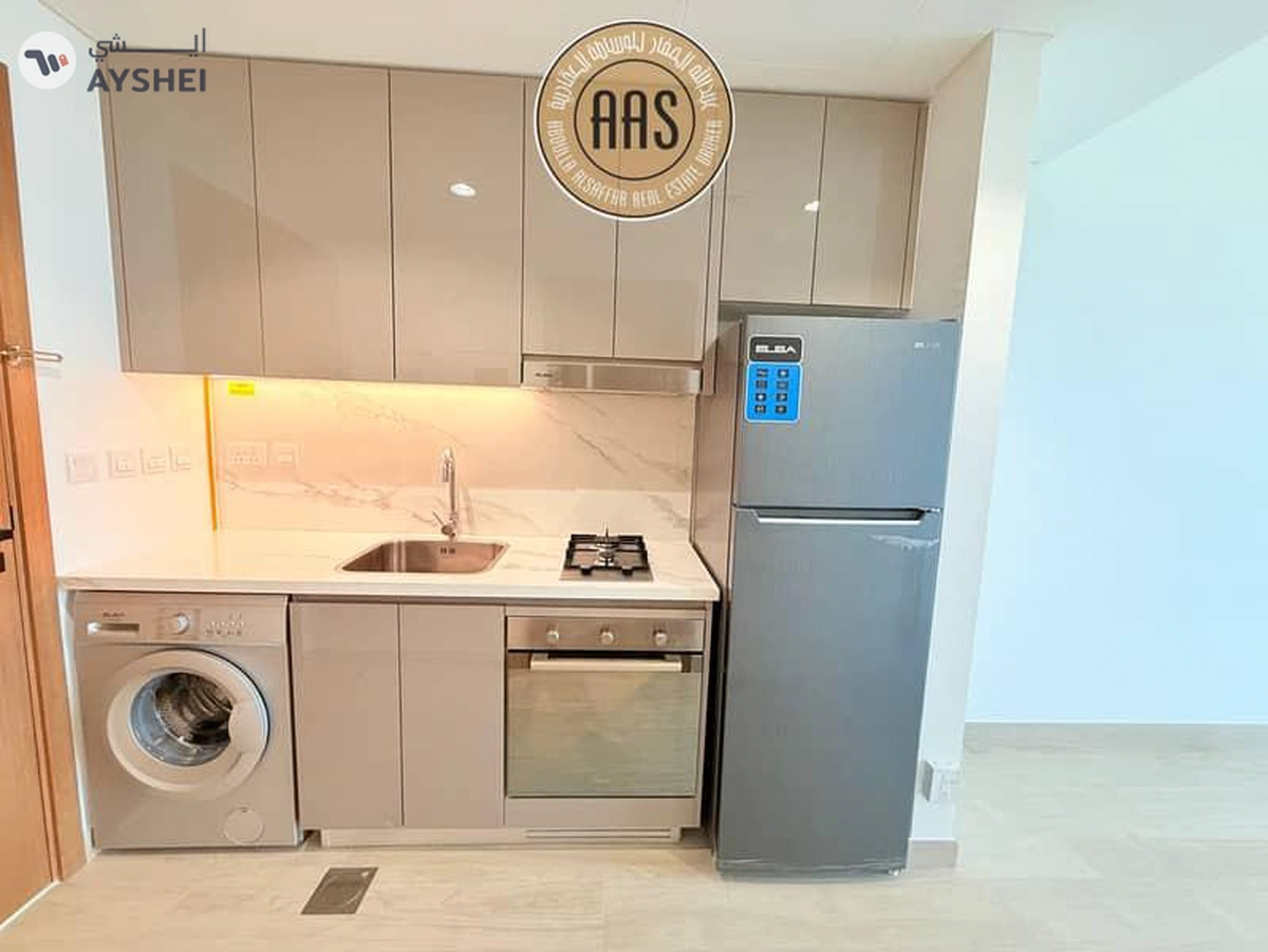 Chiller free brand new studio with kitchen appliances in Al furjan Dubai-9-9