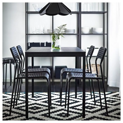 IKEA ADDE Chair, Black-1