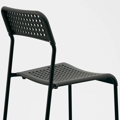 IKEA ADDE Chair, Black-6