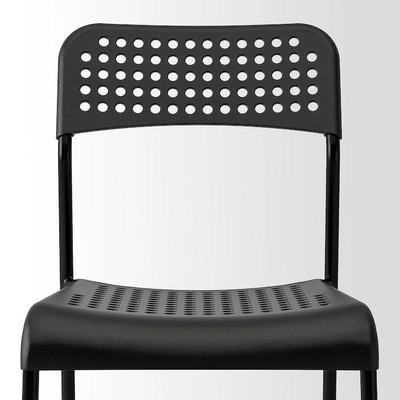 IKEA ADDE Chair, Black-7