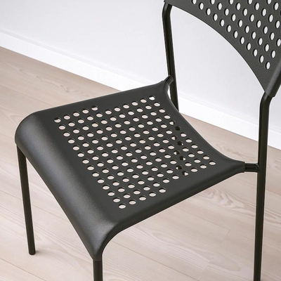 IKEA ADDE Chair, Black-8