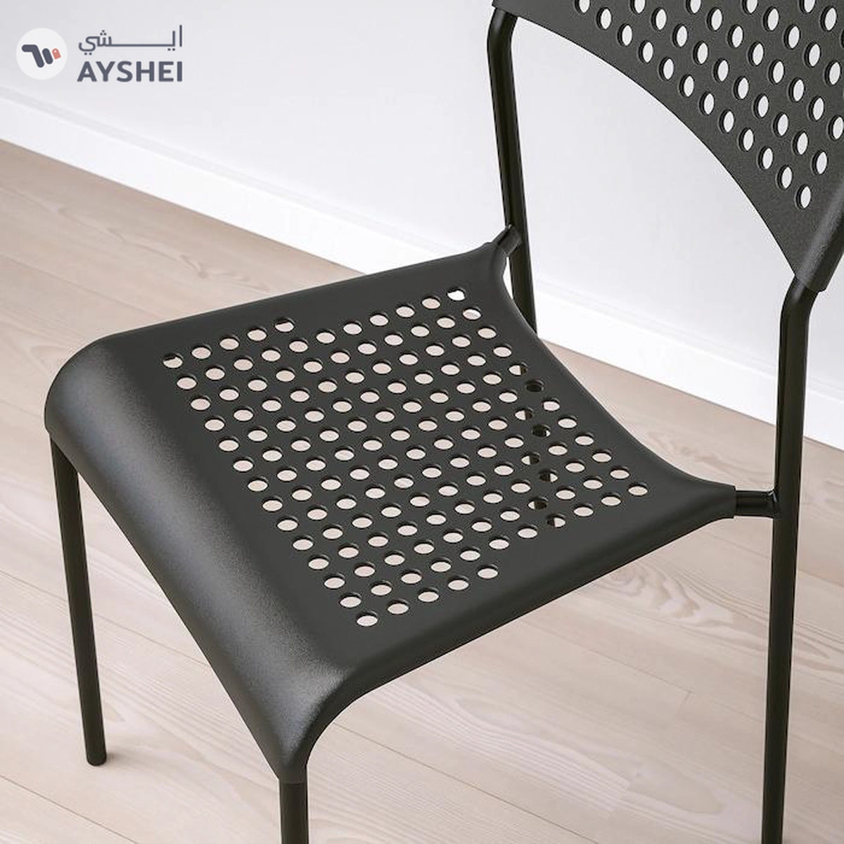 IKEA ADDE Chair, Black-8-8