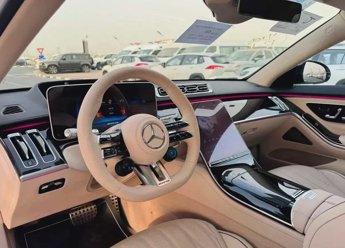 BENZ S63 AMG | E PERPORMANCE | V8 | 2025 | BEIGE INTRIOER | 3108Km | BRAND NEW | FRESH JAPAN IMPORT-9-9