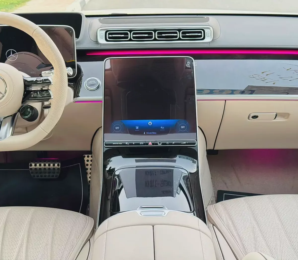 BENZ S63 AMG | E PERPORMANCE | V8 | 2025 | BEIGE INTRIOER | 3108Km | BRAND NEW | FRESH JAPAN IMPORT-18-18