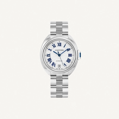 Cartier Clé de Cartier | Silver Dial Full Steel | Used (Very good) | Year of production 2015 (Approximation) | No original box | No original papers-0