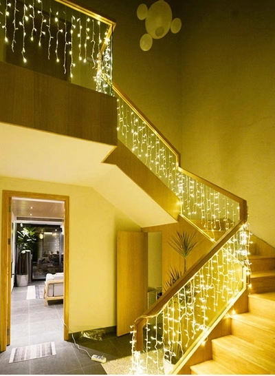 Yuwell String Light 100 Meter Warm White LED Fairy Light Curtain Light For Home And Outdoor Decoration Light 8 Mode Operated Light-0