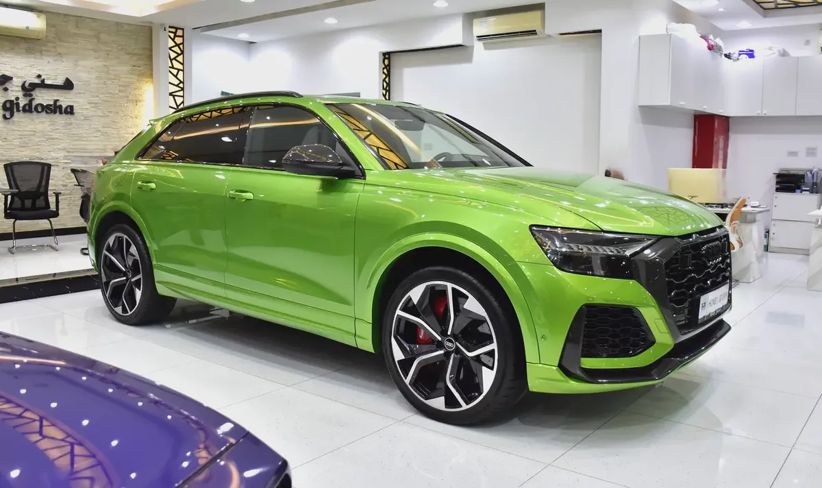 AED 4,109 EMi for 5Yrs | Audi RS Q8 ( 2022 Model ) in Green Color European Specs-2-2