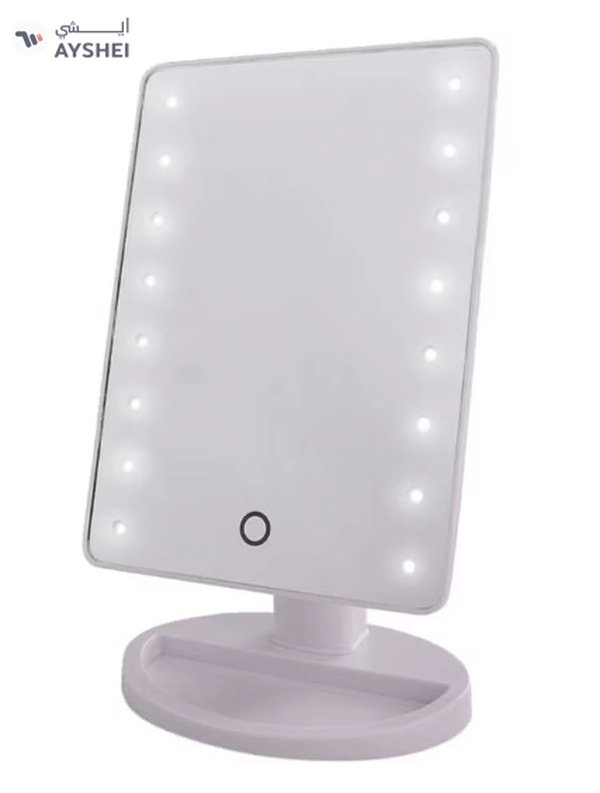 ORiTi Makeup Mirror With LED Lights White