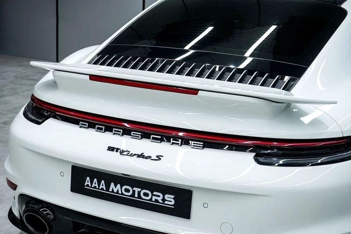 Porsche 911 Turbo 3.8L (580 HP) Coupe | GCC Specs | Full Option | Dealer Warranty Until 2027 | No Accident / No-12-0