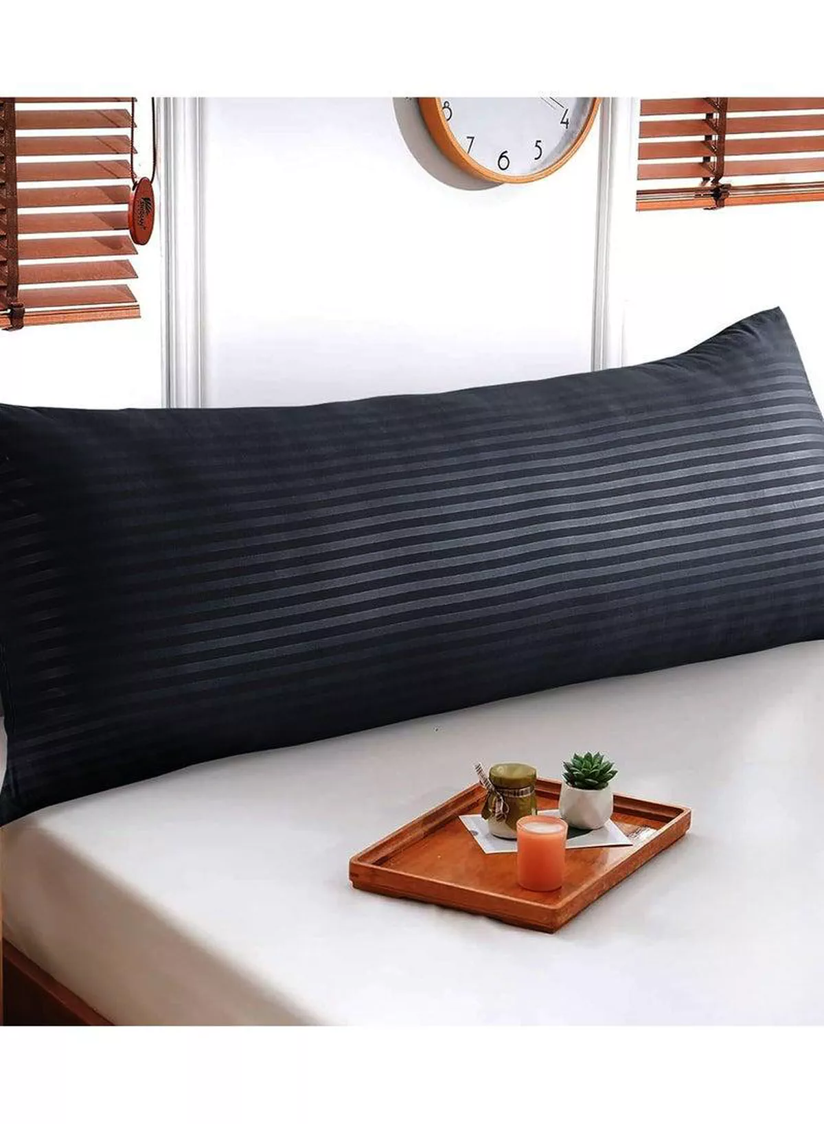 Premium Full Body Pillow for Adults, Ultra-Smooth Polyester Fiber, Breathable & Ideal for Side Sleepers, with Ultra-Soft Cotton Cover, Available in Multiple Colors, 120x45 cm-3-3