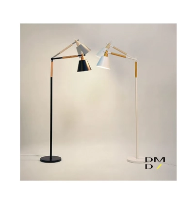 Daamudi Nordic Wooden Floor Lamp By Daamudi - White-2