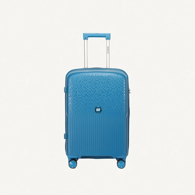 3 Piece Polypropylene Hard Side Spinner Luggage Trolley Set 20/24/28 Inch - Peakok Blue-3