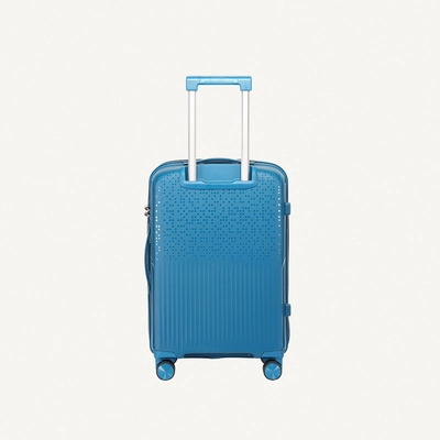 3 Piece Polypropylene Hard Side Spinner Luggage Trolley Set 20/24/28 Inch - Peakok Blue-1