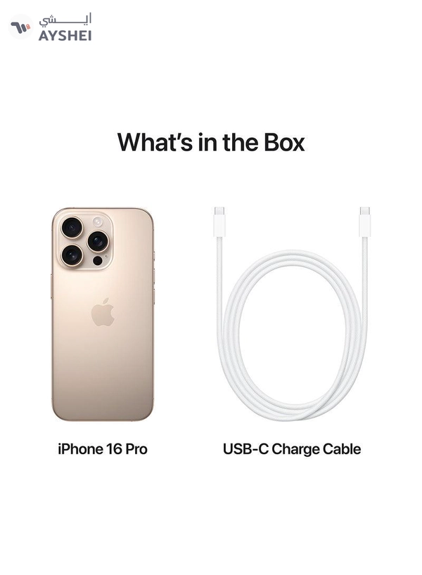 iPhone 16 Pro 128GB Desert Titanium 5G With FaceTime - Middle East Version