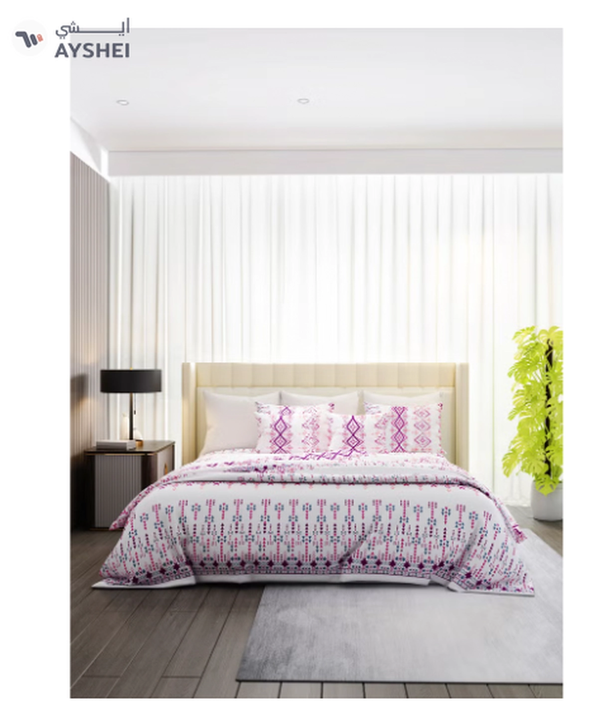 Raymond Home King Flat Sheet Super Soft 140 TC Pure Cotton-1-1
