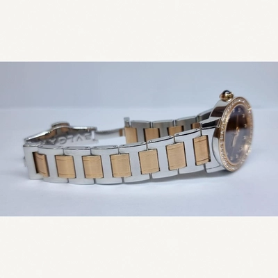 Bulgari Bulgari Gold & Steel with Bezel Factory Diamond Automatic 33mm Used (Good) | Year of production 2016 | No original box | Original papers-1