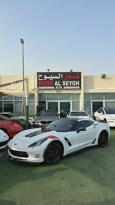 2018 Chevrolet Corvette Grand Sport 3LT | GCC Specs perfect condition-1