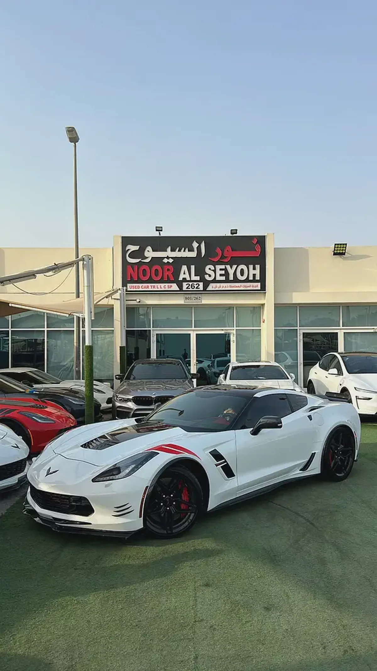 2018 Chevrolet Corvette Grand Sport 3LT | GCC Specs perfect condition-1-1