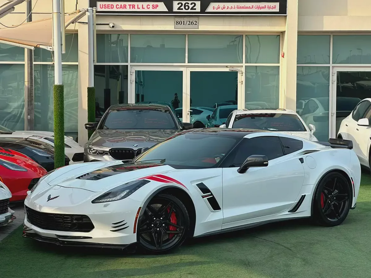 2018 Chevrolet Corvette Grand Sport 3LT | GCC Specs perfect condition-2-2