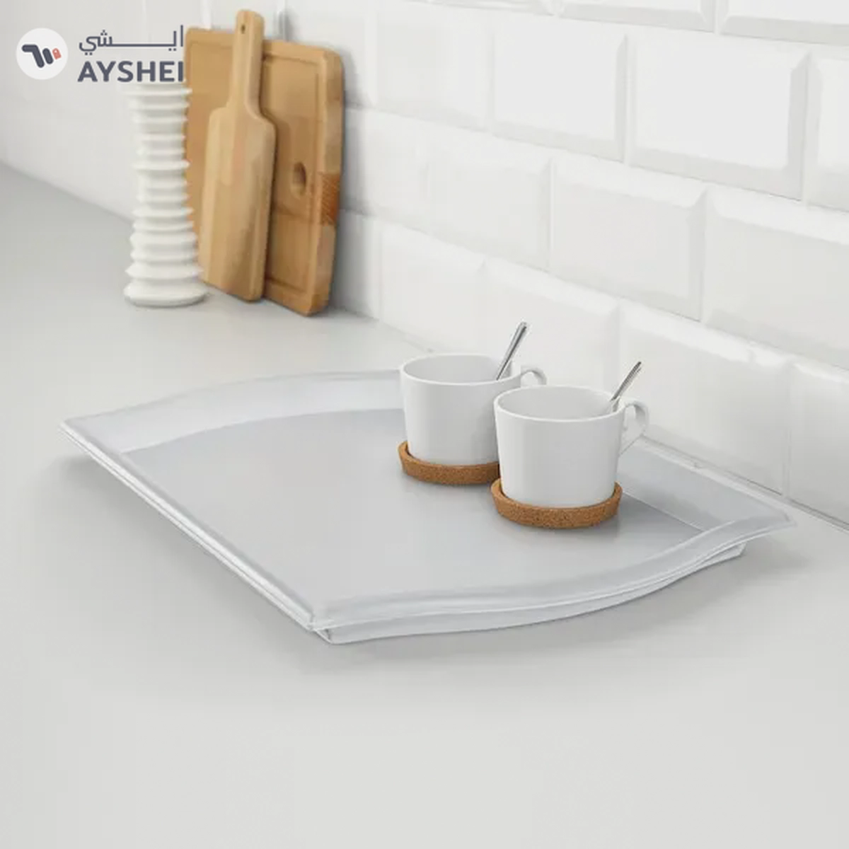 SMULA Sleek & Stylish Transparent Serving Tray - 52x35 cm for Elegant Entertaining-1-1
