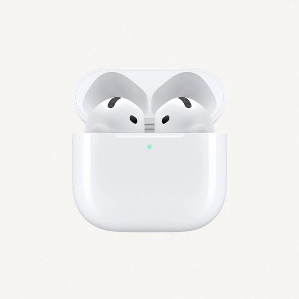 Apple AirPods 4 Wireless Earbuds, Bluetooth Headphones, Personalized Spatial Audio, Sweat and Water Resistant