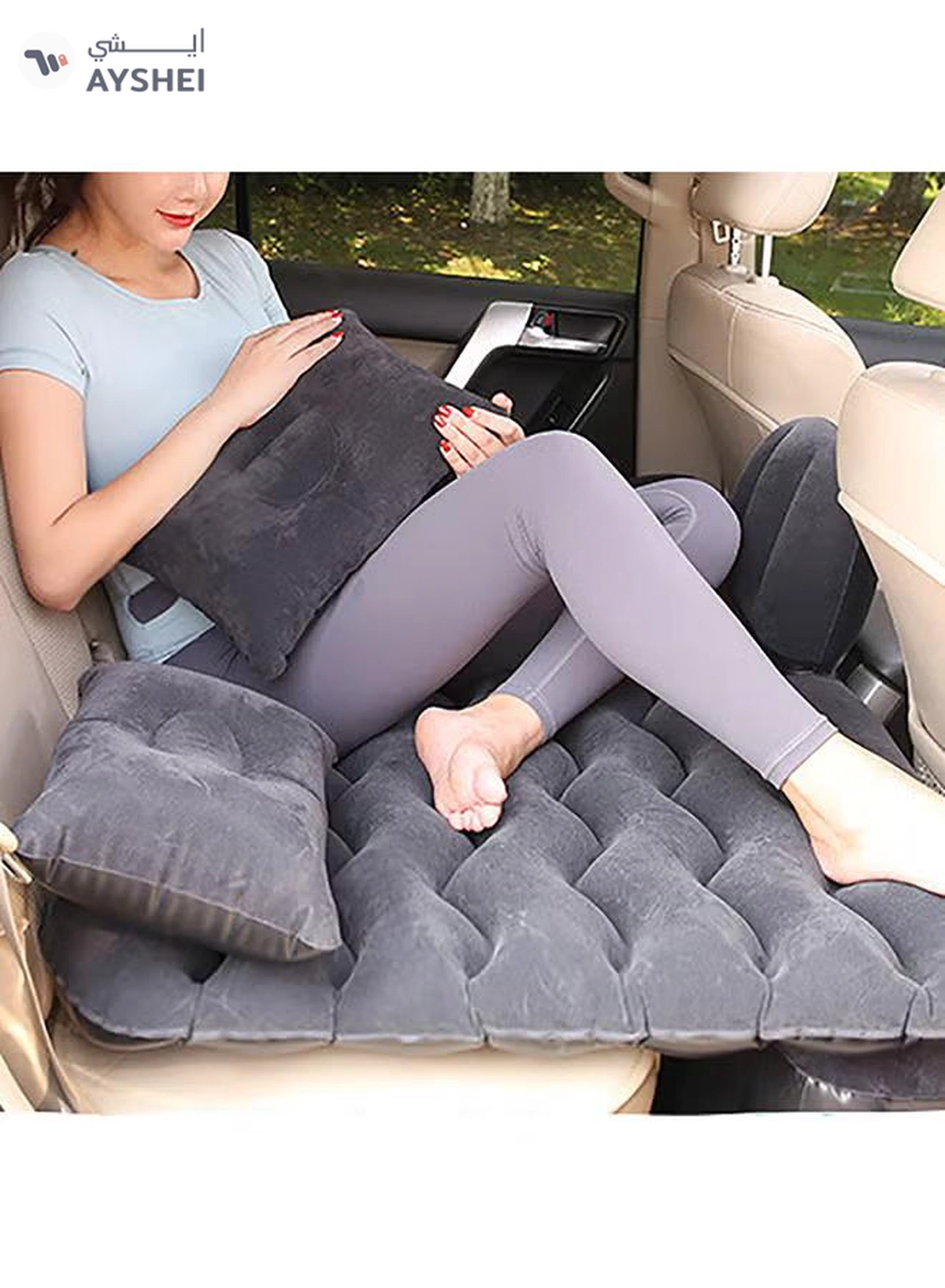 Sharpdo 5 Piece Air Mattress Car Inflatable Bed-1-1