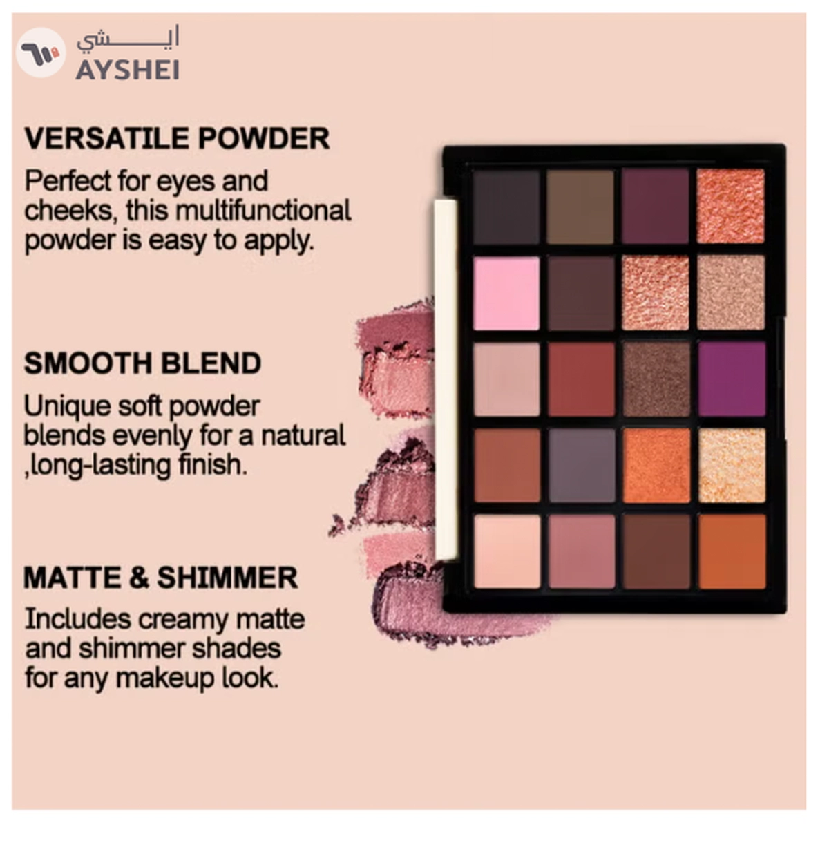 Character Shadow Gallery 20 Color Eyeshadow Palette 1-1-1