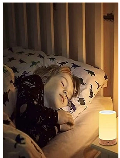 ORiTi RGB Colour Changing Touch Night Light Dimmable Warm White Nursery, Portable Cordless Lamp-3