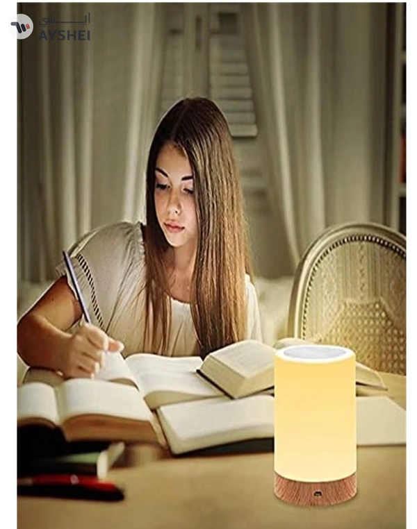 ORiTi RGB Colour Changing Touch Night Light Dimmable Warm White Nursery, Portable Cordless Lamp