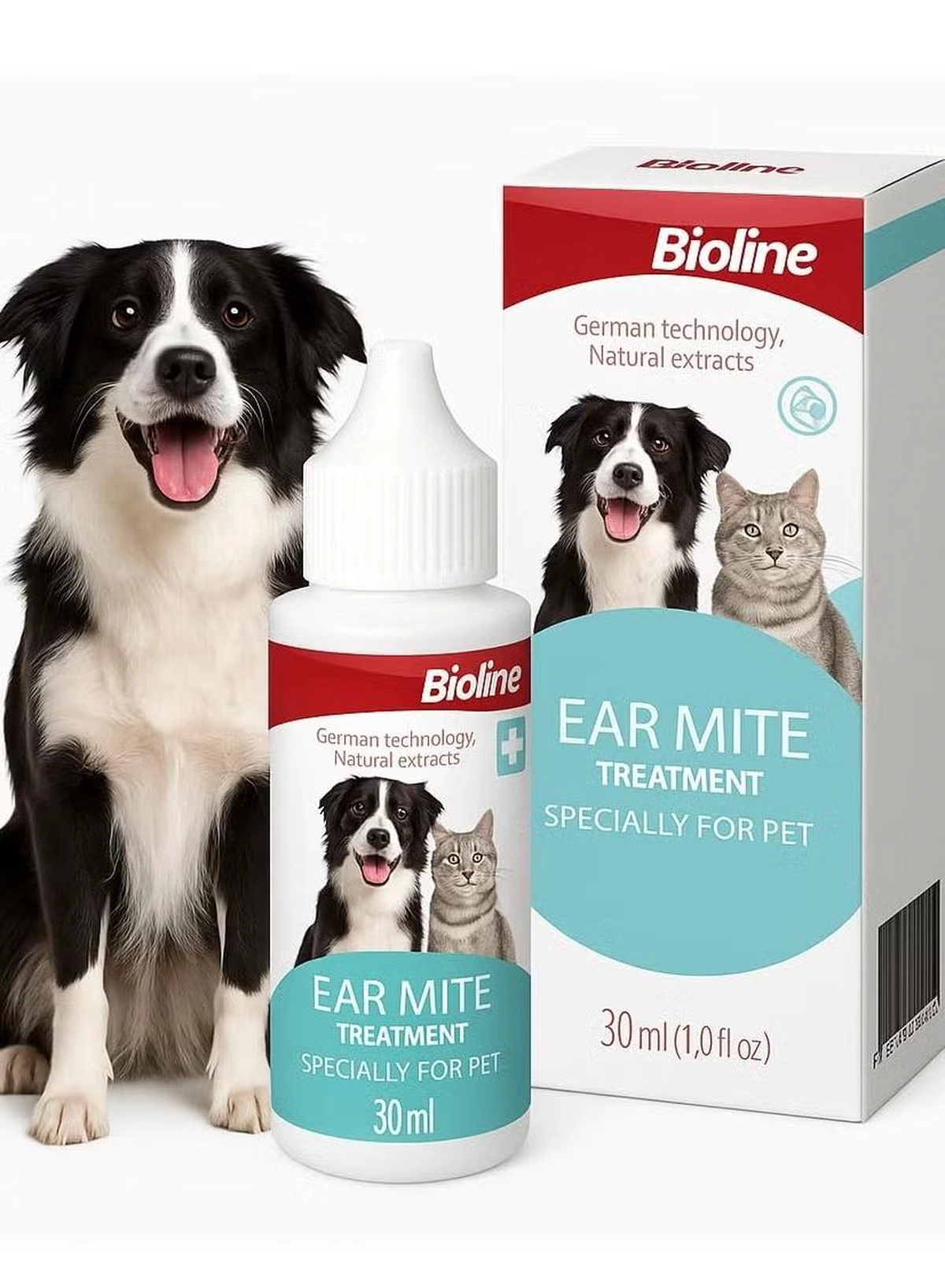  Bioline Ear Mite Treatment for Dogs & Cats | 30ml Pet Ear Cleaner Solution | Anti-Itch, Mite Removal Drops | Safe, Natural Formula | Vet-Recommended Pet Ear Hygiene Care for All Breeds-6-6