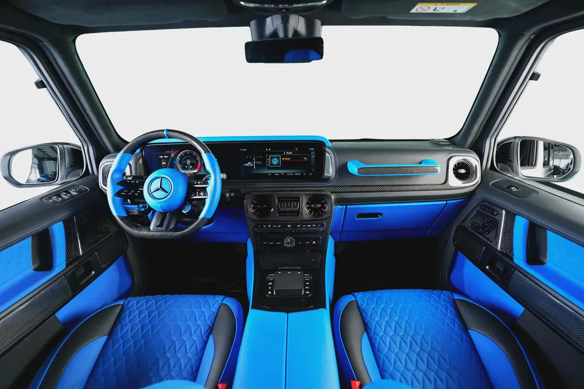 Mercedes Benz G63 AMG-2025 Facelift-Dual Tone Color-Blue Interior Leather Upgrade- Carbon Fiber-9-9