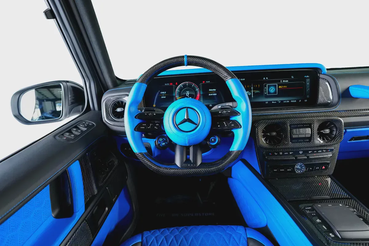 Mercedes Benz G63 AMG-2025 Facelift-Dual Tone Color-Blue Interior Leather Upgrade- Carbon Fiber-16-16