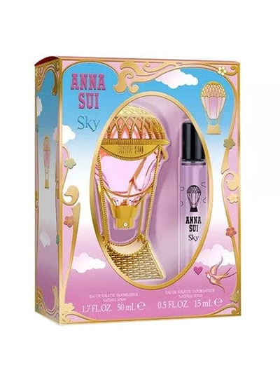 Anna Sui Sky Women Set Edt 50Ml + 15Ml Spray-0