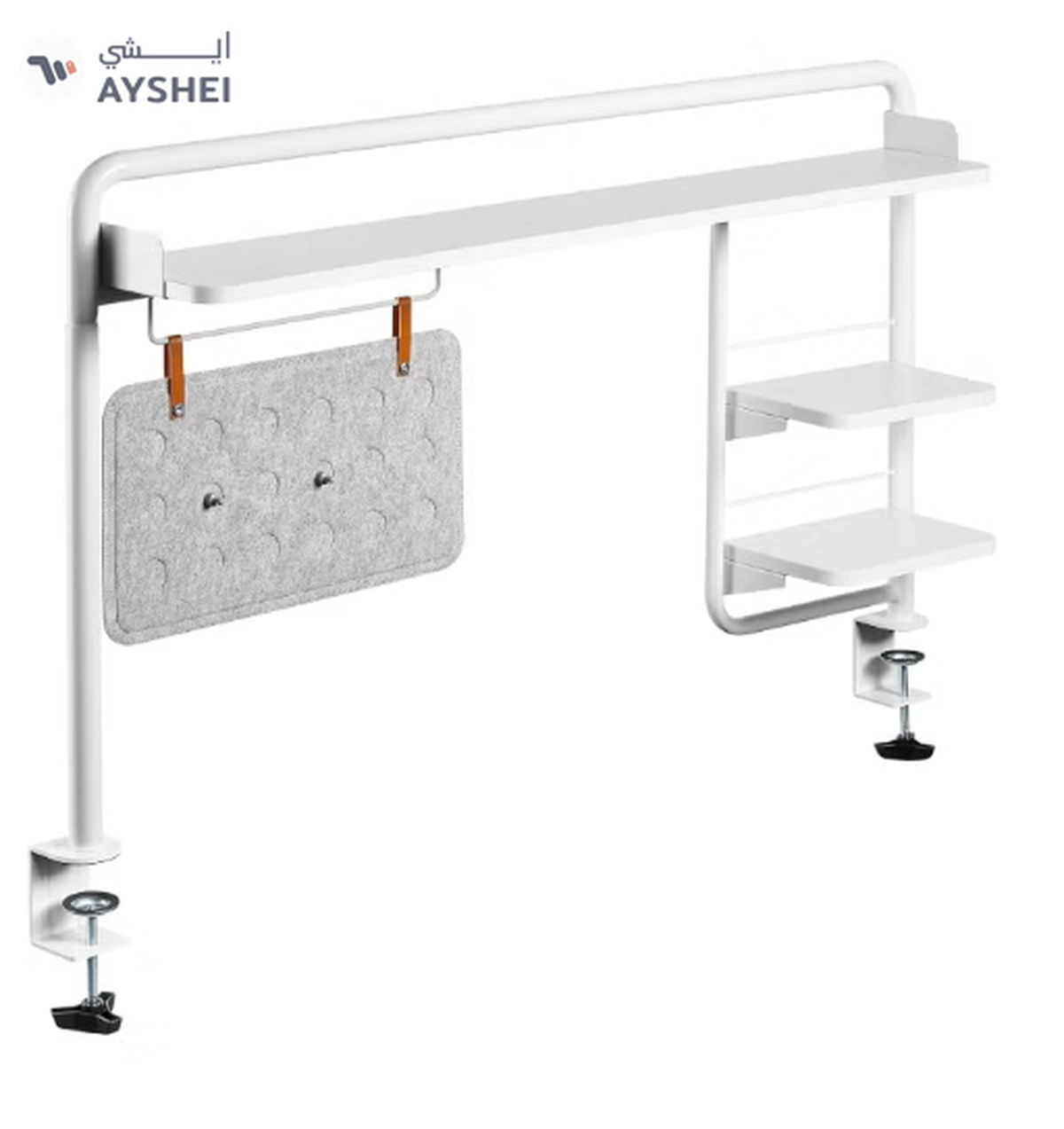 NAVODESK Navodesk NAVO Universal Clamp On Desk Shelf for Home Office, Desk Tray with C Clamp-1-1