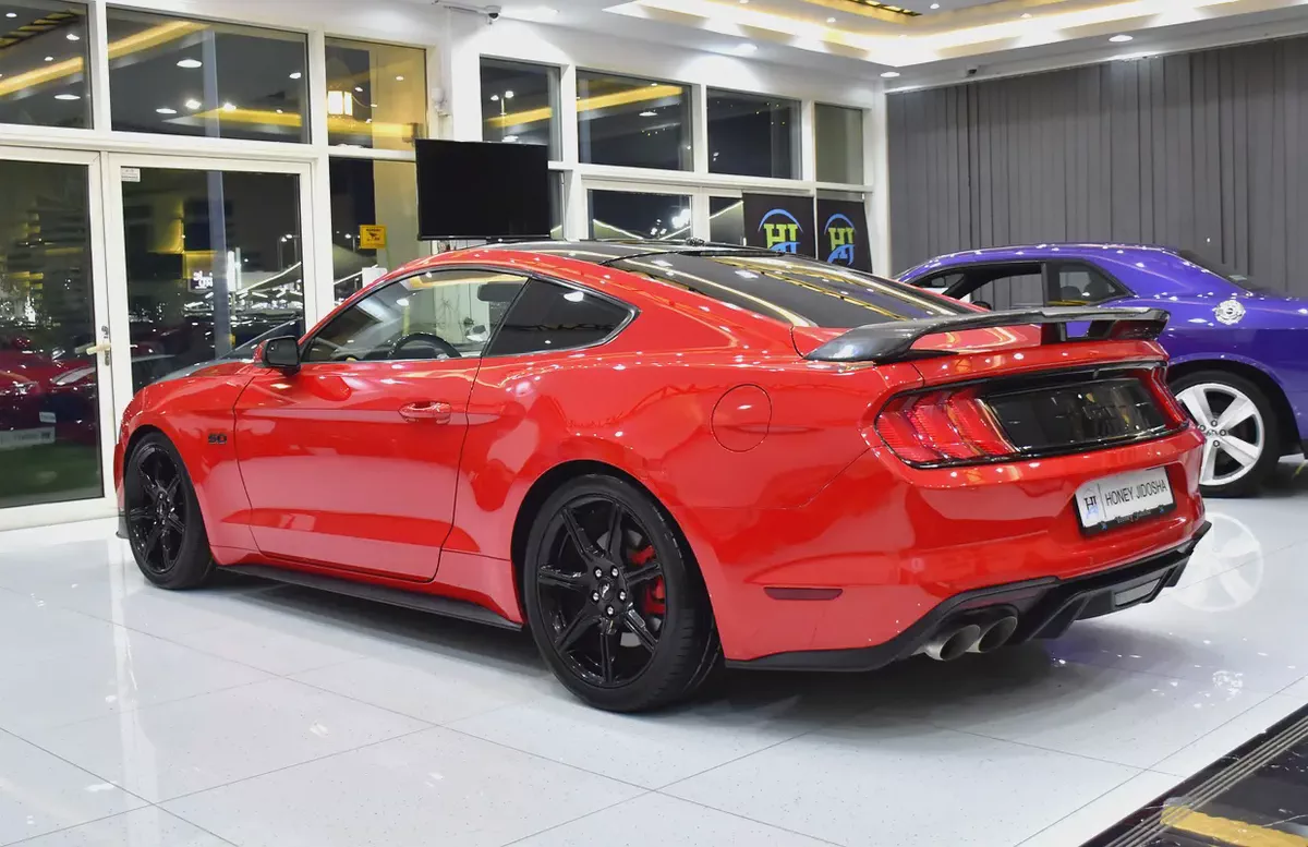 AED 1,015 EMi for 5Yrs | Ford Mustang GT 5.0 ( 2019 Model ) in Red Color American Specs-6-6