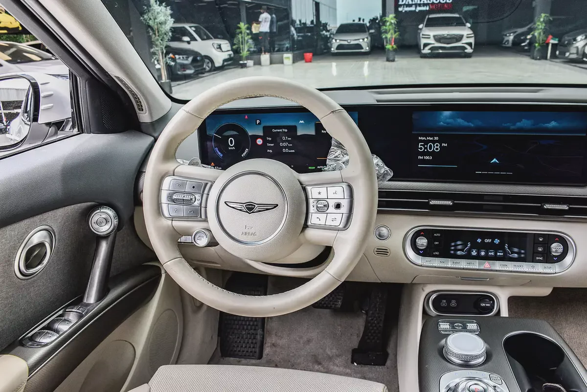 Genesis GV60 Electric 2022 | Korean Specs | Clean Title | 26K KM | White | جينسس GV60 كهرباء 2022 وا-10-10